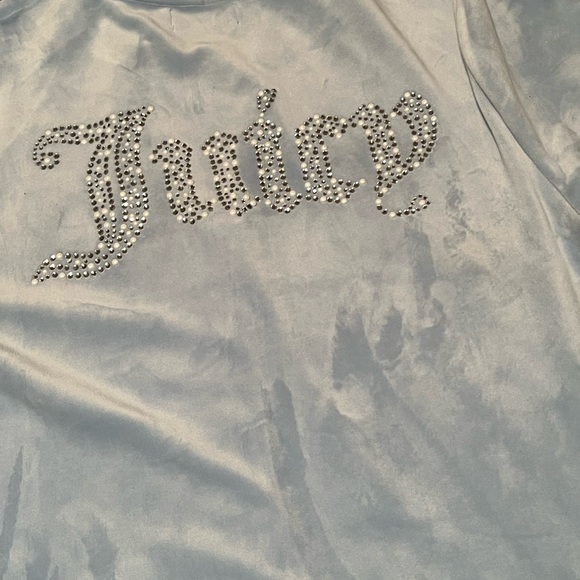 Baby blue Juicy Couture bedazzled zip up - Picture 3 of 4